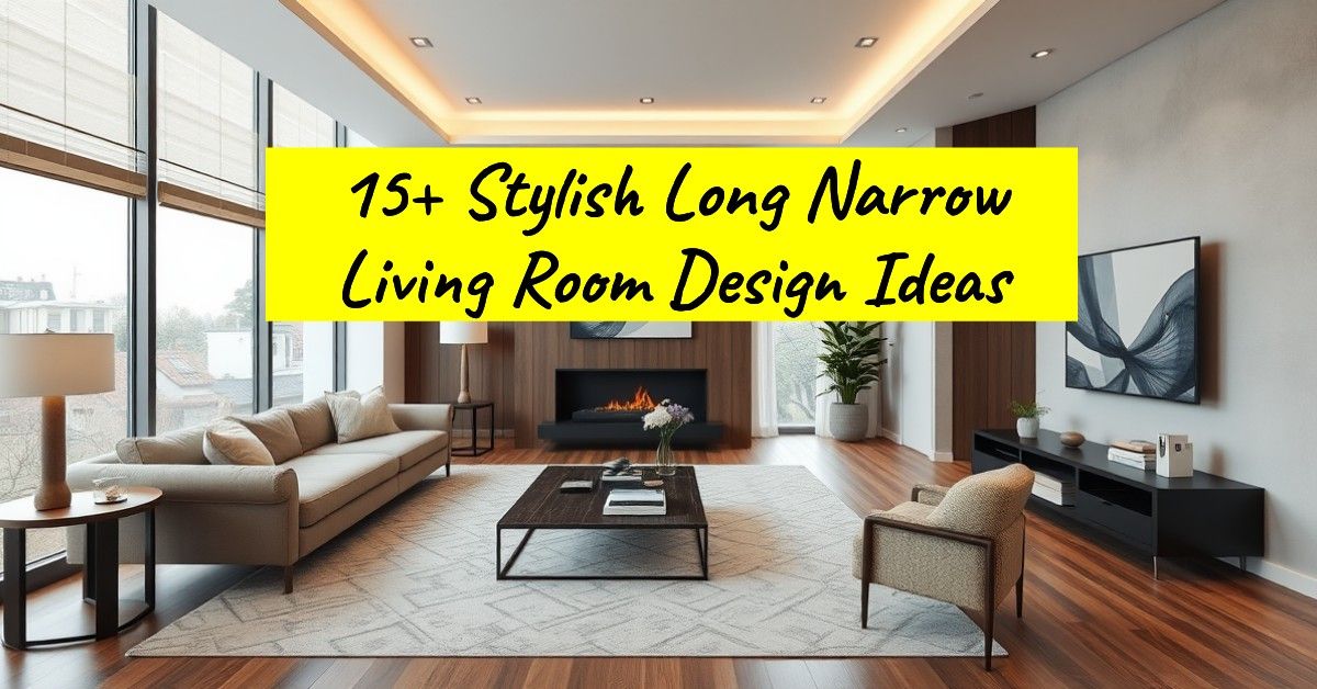 15+ Stylish Long Narrow Living Room Design Ideas