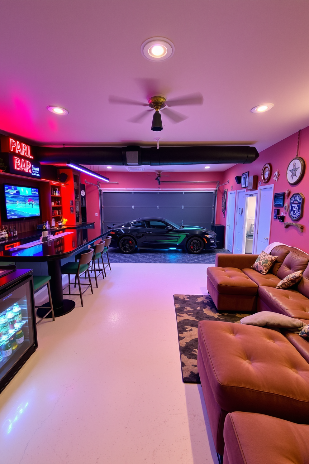 2 Car Garage Man Cave Design Ideas 1