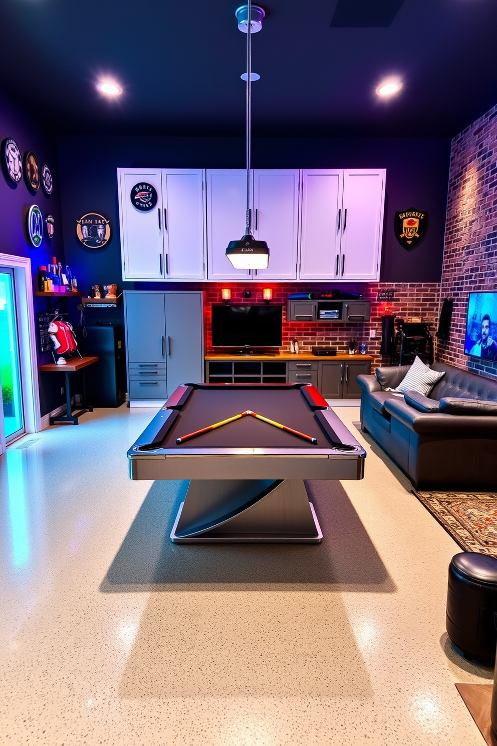 2 Car Garage Man Cave Design Ideas 11