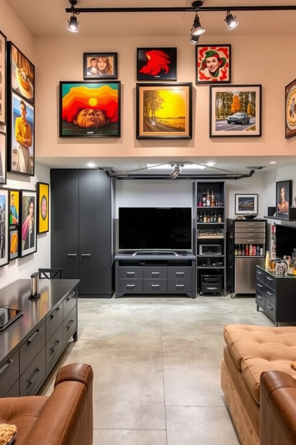 2 Car Garage Man Cave Design Ideas 23