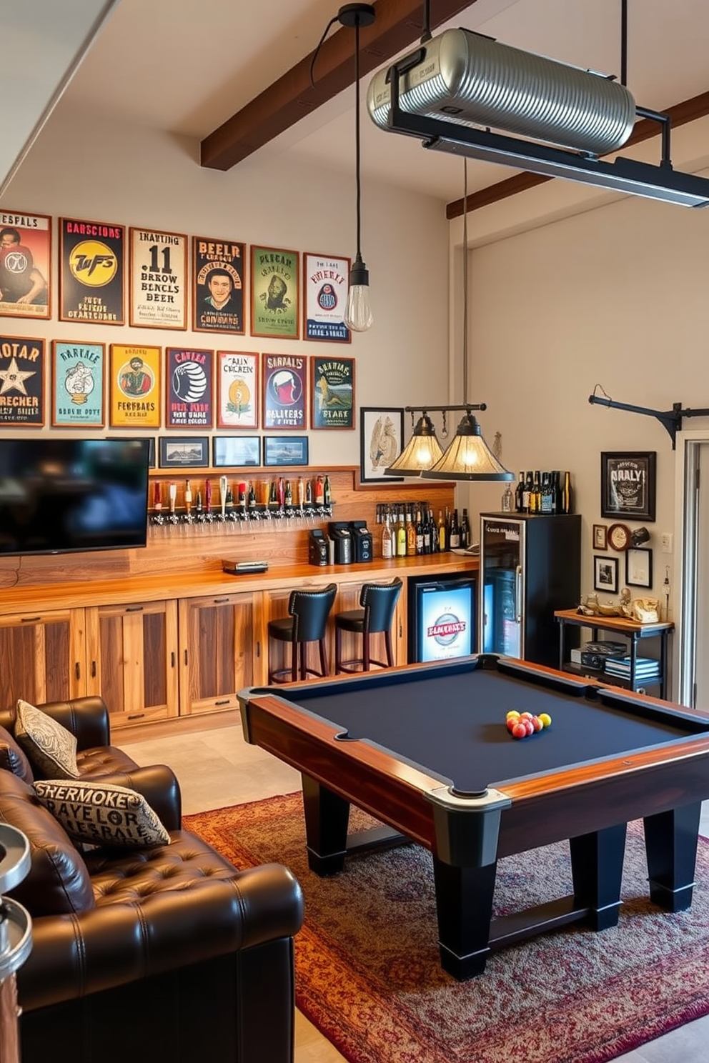 2 Car Garage Man Cave Design Ideas 24