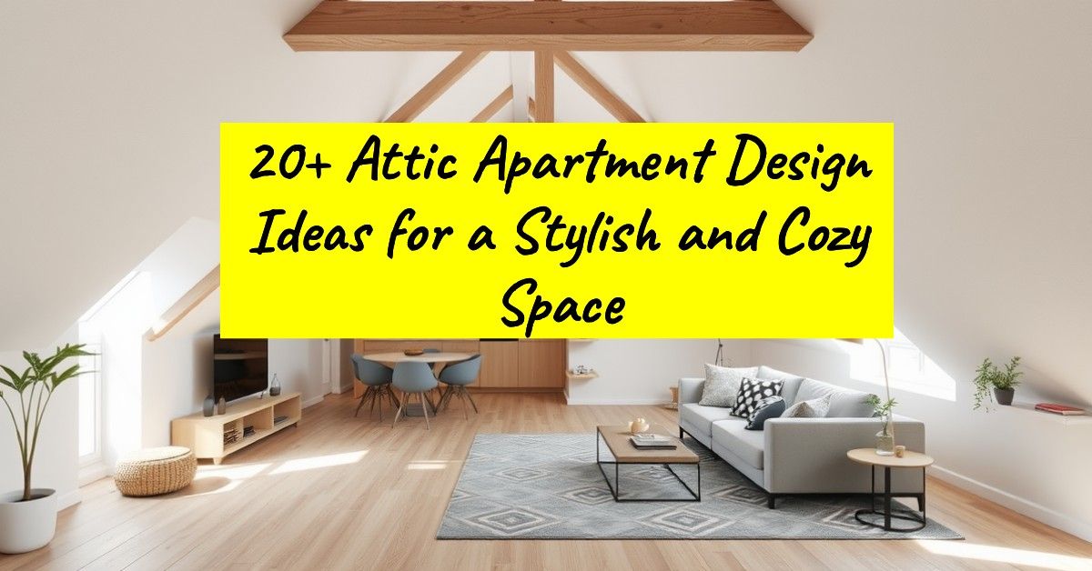 20+ Attic Apartment Design Ideas for a Stylish and Cozy Space