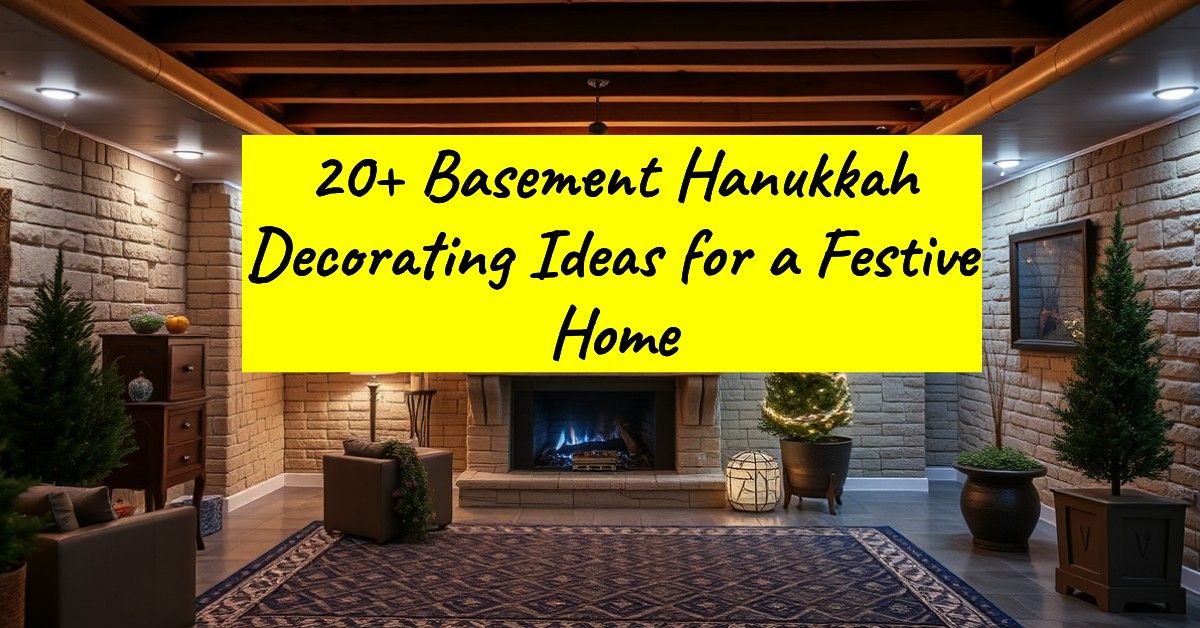 20+ Basement Hanukkah Decorating Ideas for a Festive Home