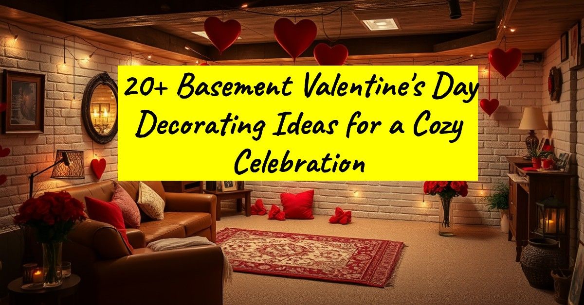 20+ Basement Valentine's Day Decorating Ideas for a Cozy Celebration