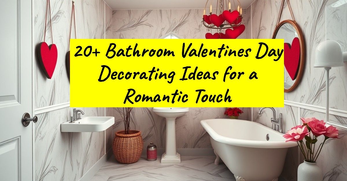 20+ Bathroom Valentines Day Decorating Ideas for a Romantic Touch