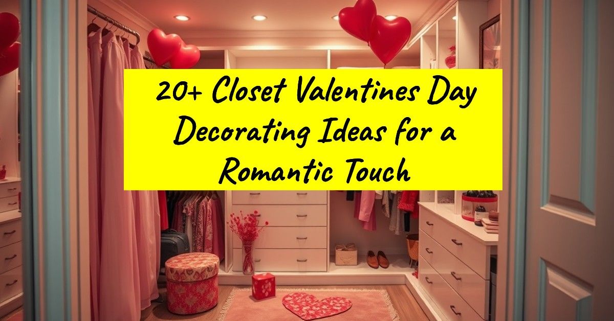 20+ Closet Valentines Day Decorating Ideas for a Romantic Touch