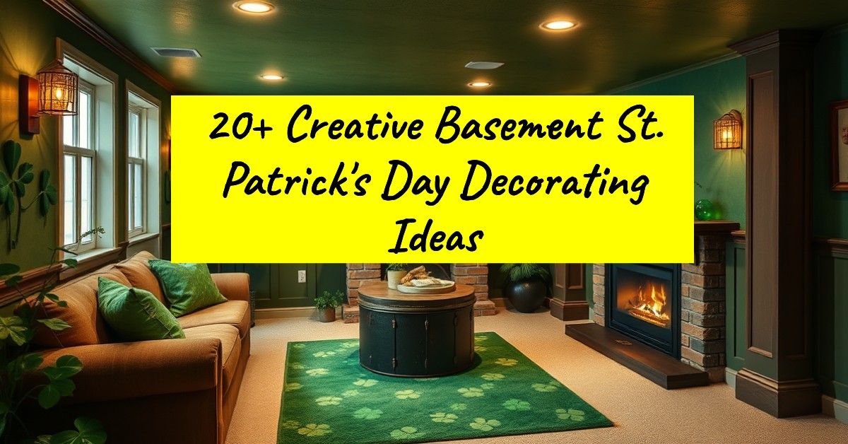 20+ Creative Basement St. Patrick's Day Decorating Ideas