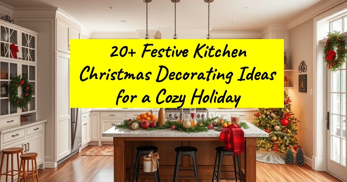 20+ Festive Kitchen Christmas Decorating Ideas for a Cozy Holiday