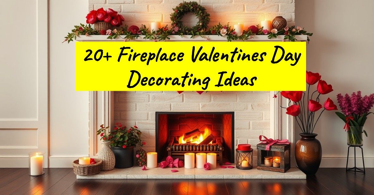 20+ Fireplace Valentines Day Decorating Ideas