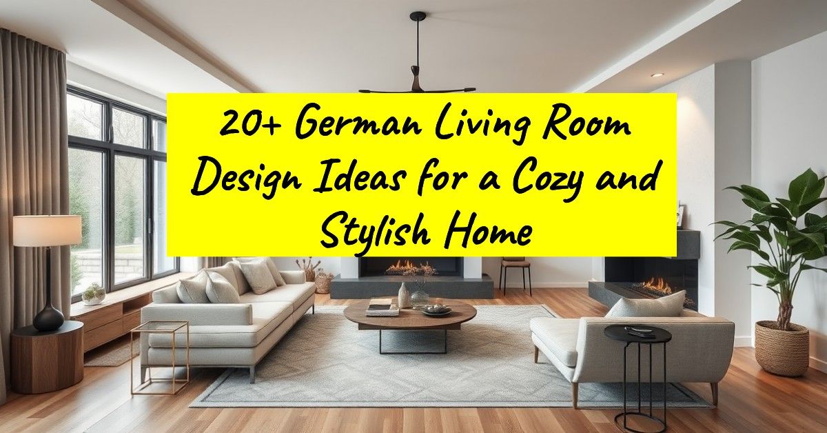 20+ German Living Room Design Ideas for a Cozy and Stylish Home