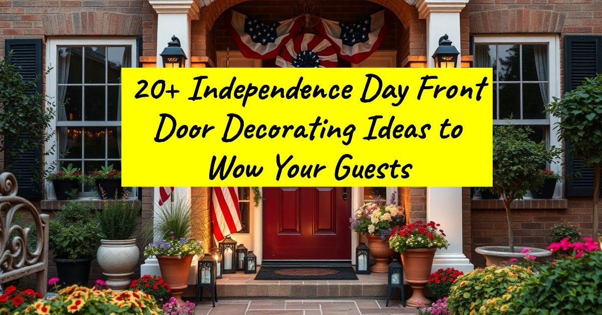 20+ Independence Day Front Door Decorating Ideas to Wow Your Guests