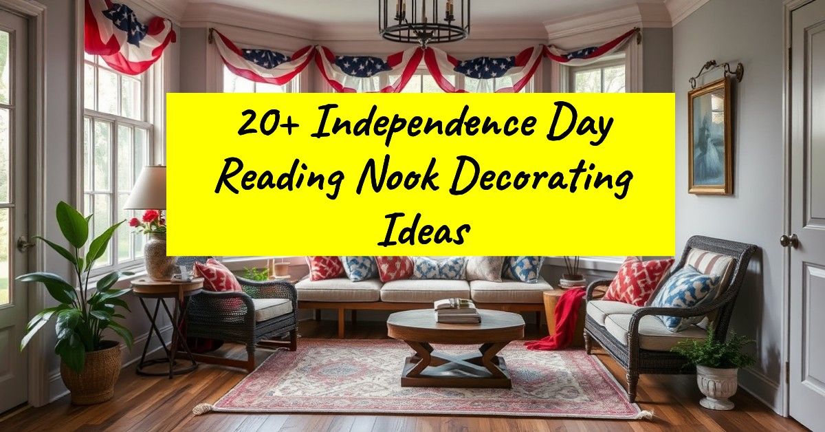 20+ Independence Day Reading Nook Decorating Ideas