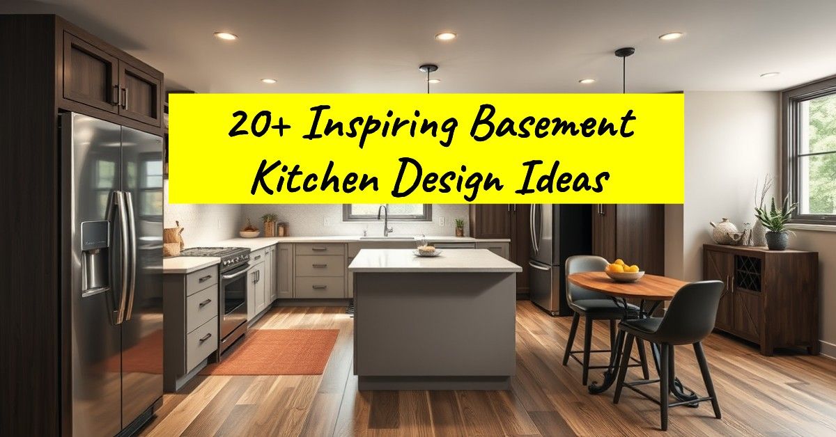 20+ Inspiring Basement Kitchen Design Ideas