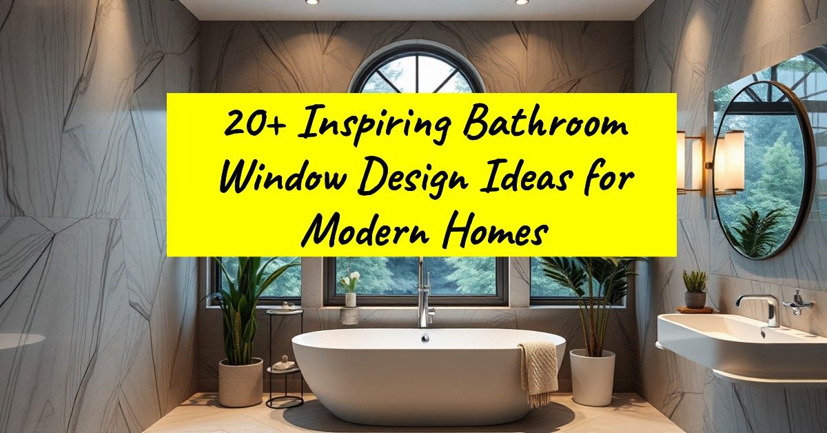 20+ Inspiring Bathroom Window Design Ideas for Modern Homes