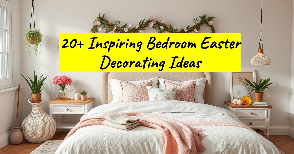 20+ Inspiring Bedroom Easter Decorating Ideas