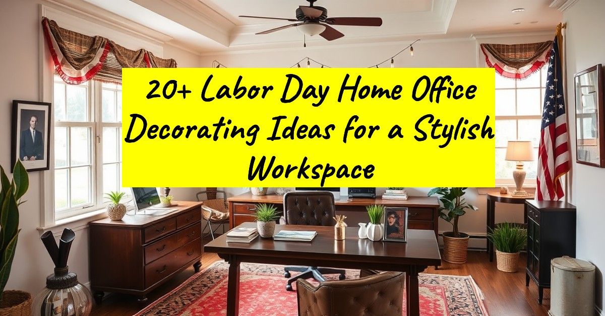 20+ Labor Day Home Office Decorating Ideas for a Stylish Workspace