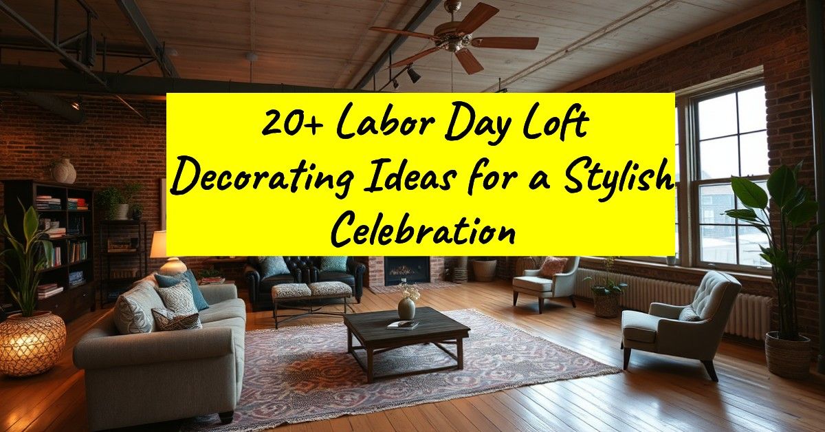 20+ Labor Day Loft Decorating Ideas for a Stylish Celebration