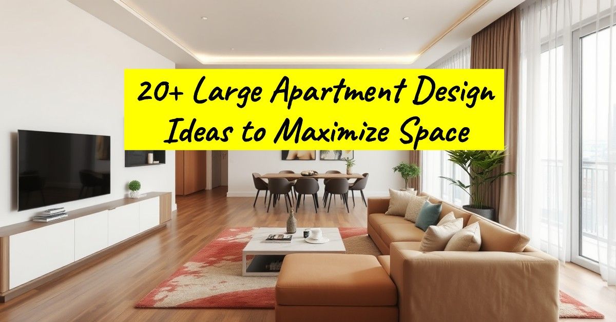 20+ Large Apartment Design Ideas to Maximize Space