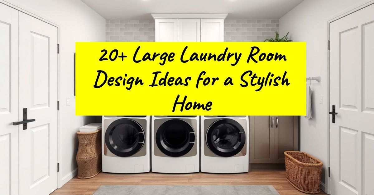 20+ Large Laundry Room Design Ideas for a Stylish Home