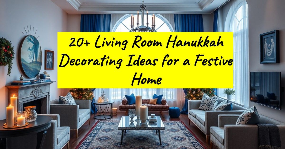 20+ Living Room Hanukkah Decorating Ideas for a Festive Home