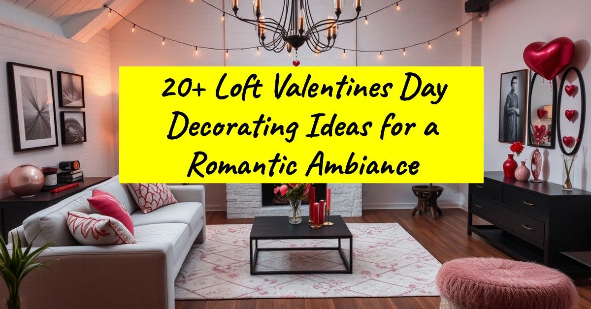 20+ Loft Valentines Day Decorating Ideas for a Romantic Ambiance