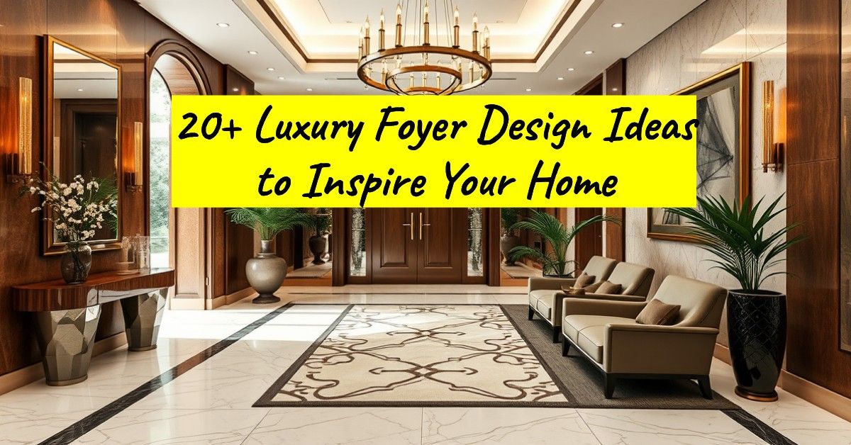 20+ Luxury Foyer Design Ideas to Inspire Your Home