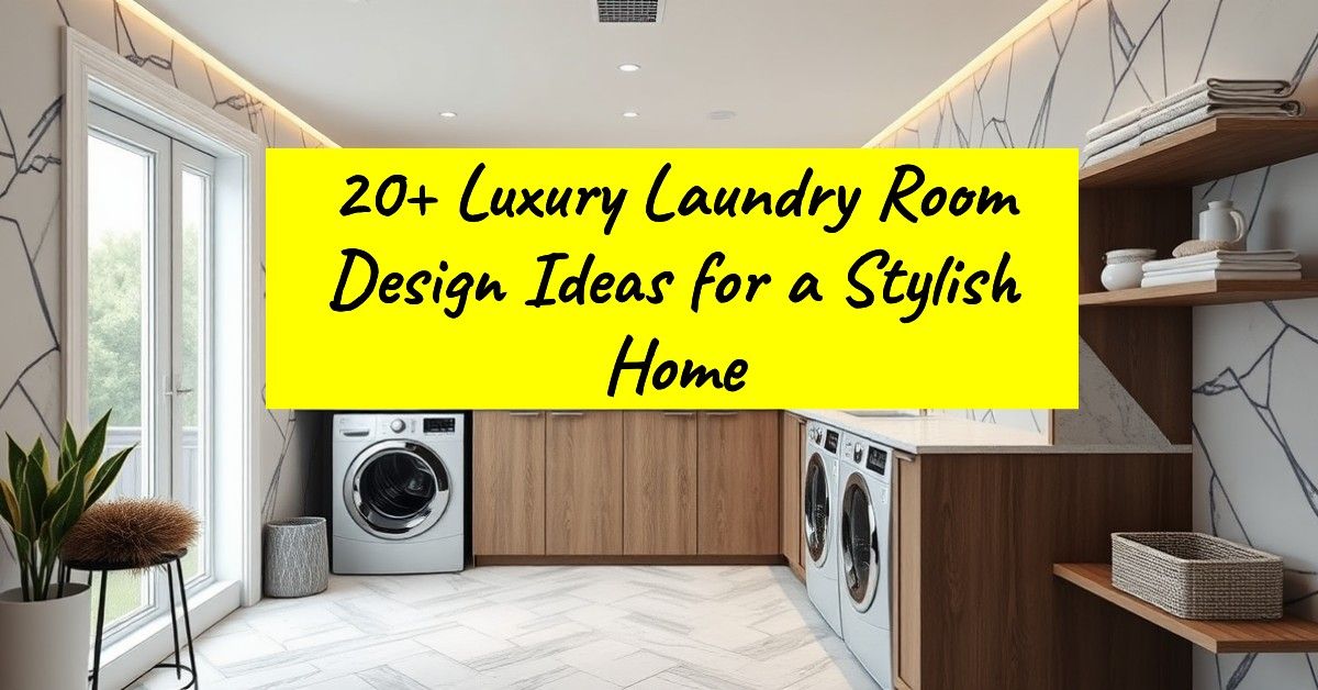 20+ Luxury Laundry Room Design Ideas for a Stylish Home