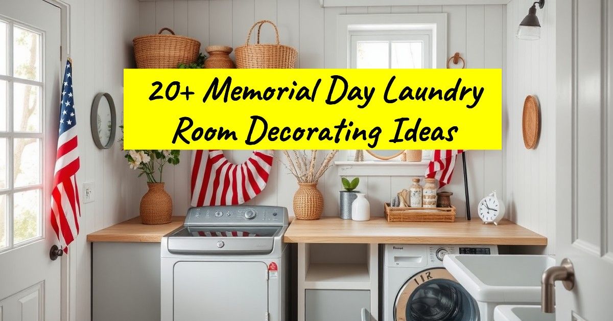 20+ Memorial Day Laundry Room Decorating Ideas