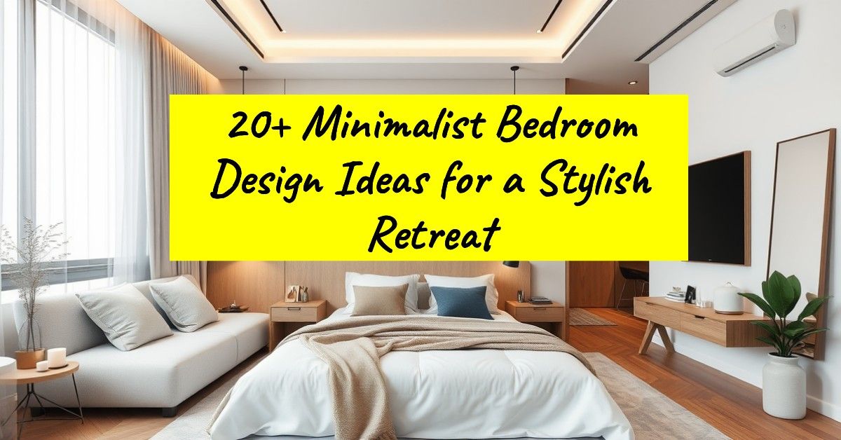 20+ Minimalist Bedroom Design Ideas for a Stylish Retreat