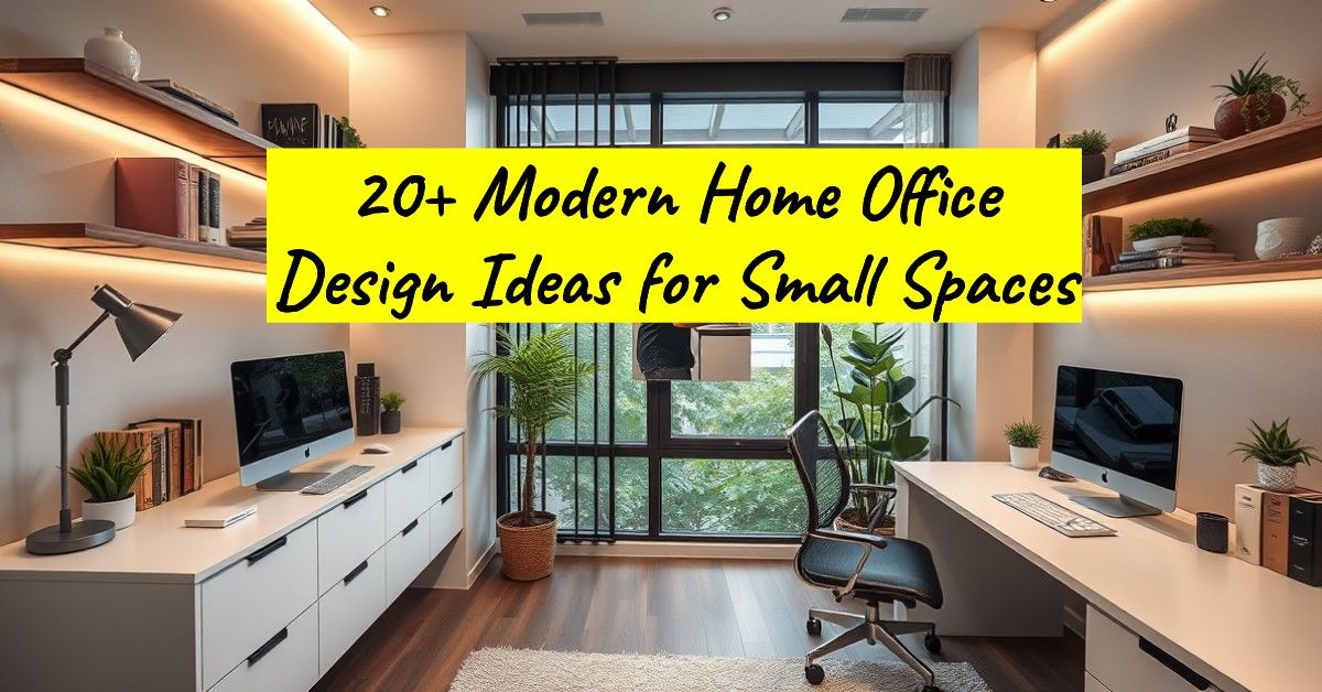 20+ Modern Home Office Design Ideas for Small Spaces