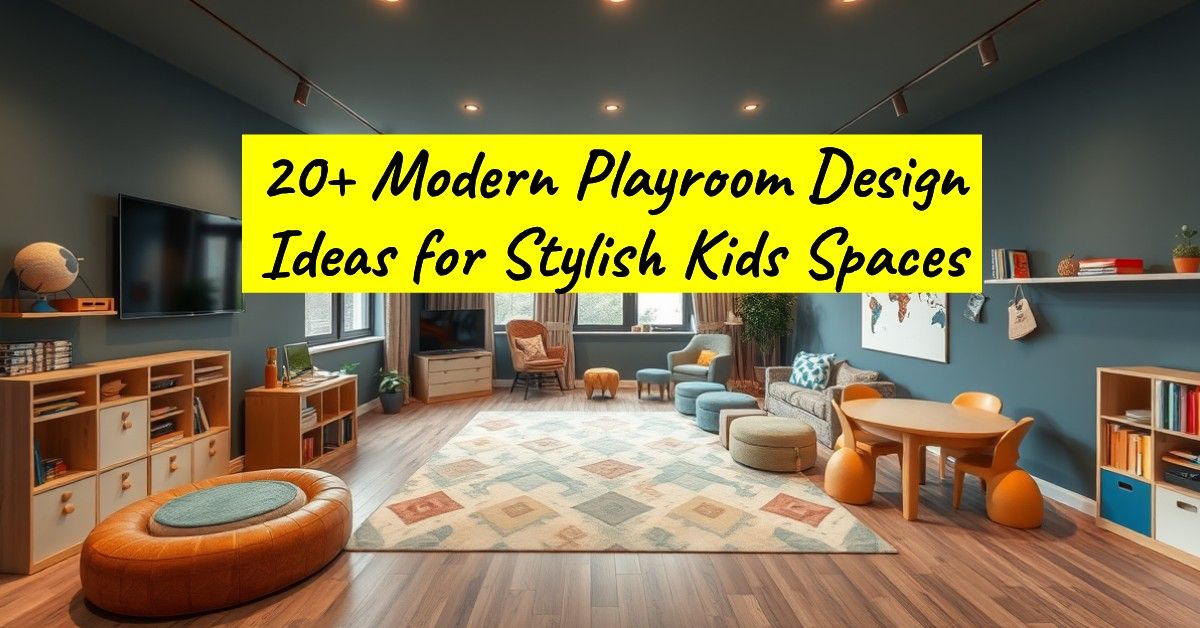 20+ Modern Playroom Design Ideas for Stylish Kids Spaces