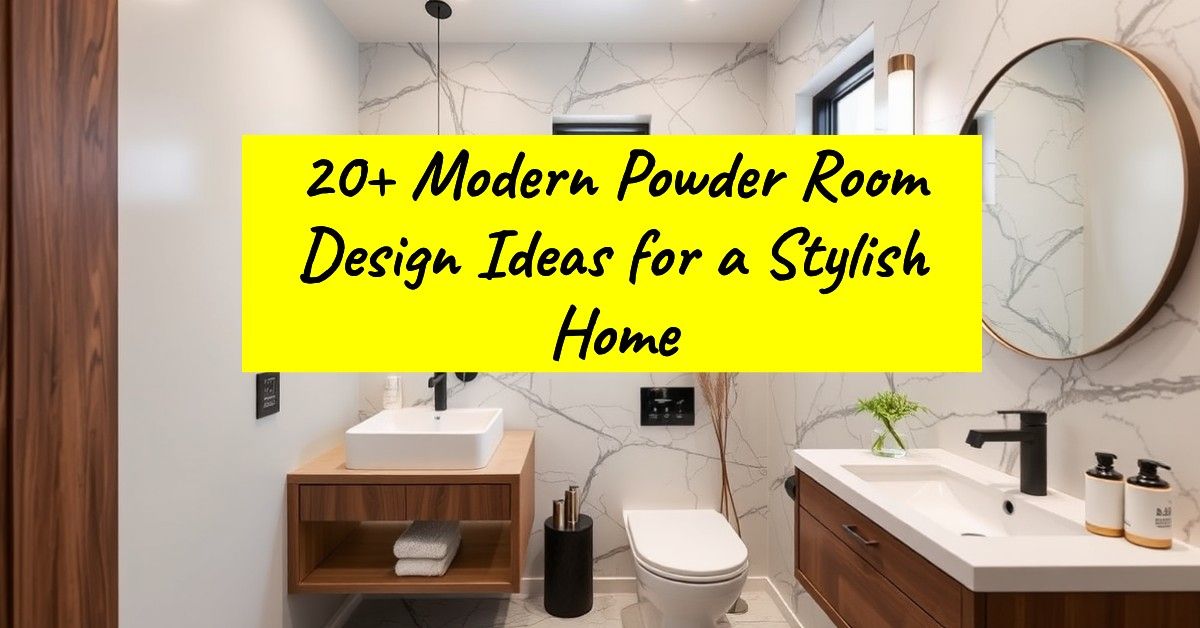 20+ Modern Powder Room Design Ideas for a Stylish Home