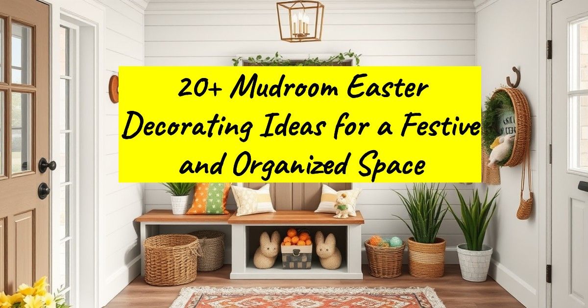 20+ Mudroom Easter Decorating Ideas for a Festive and Organized Space