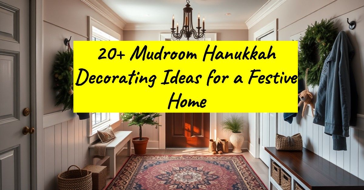 20+ Mudroom Hanukkah Decorating Ideas for a Festive Home