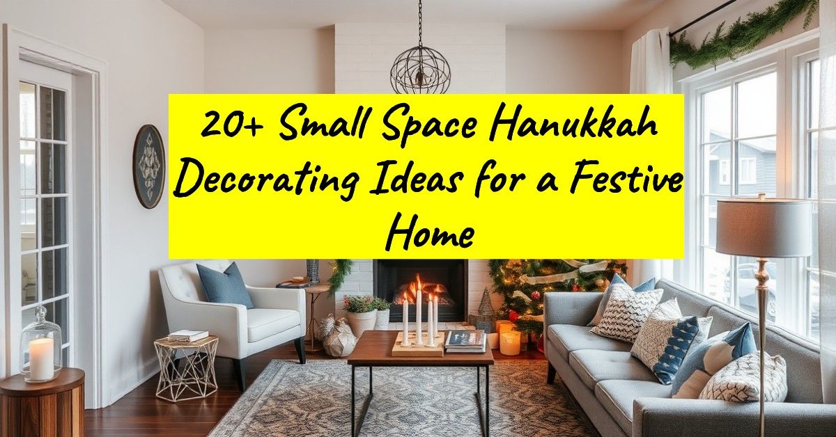 20+ Small Space Hanukkah Decorating Ideas for a Festive Home