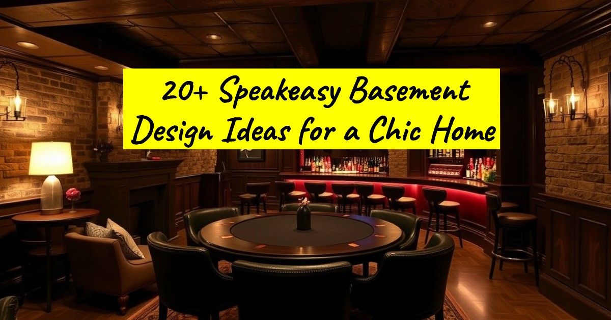 20+ Speakeasy Basement Design Ideas for a Chic Home