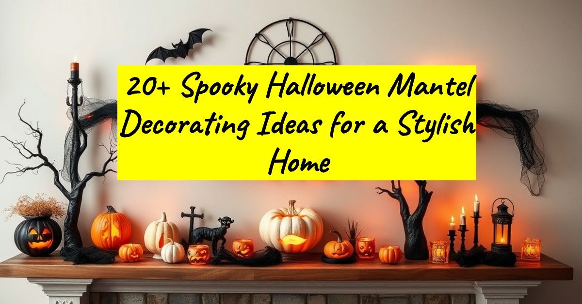 20+ Spooky Halloween Mantel Decorating Ideas for a Stylish Home