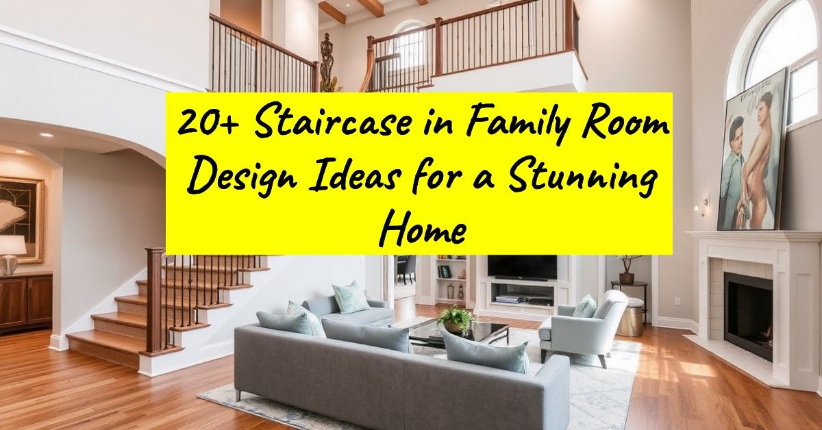 20+ Staircase in Family Room Design Ideas for a Stunning Home