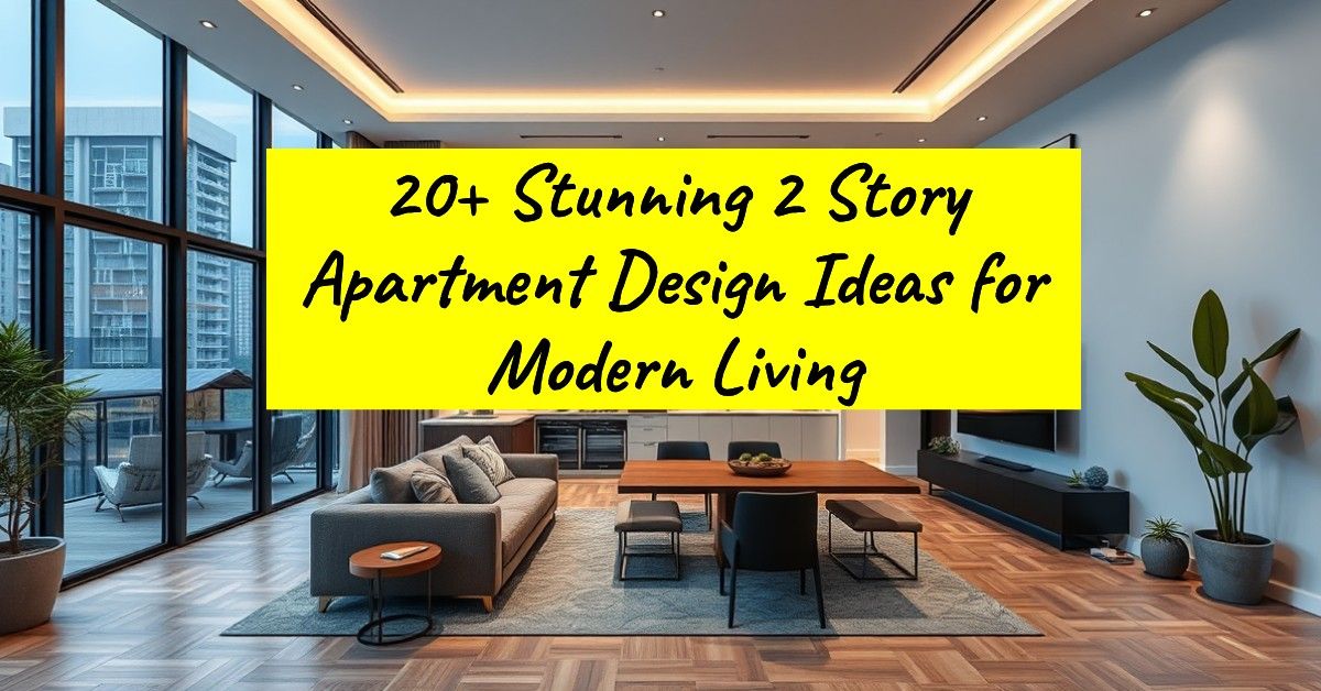 20+ Stunning 2 Story Apartment Design Ideas for Modern Living