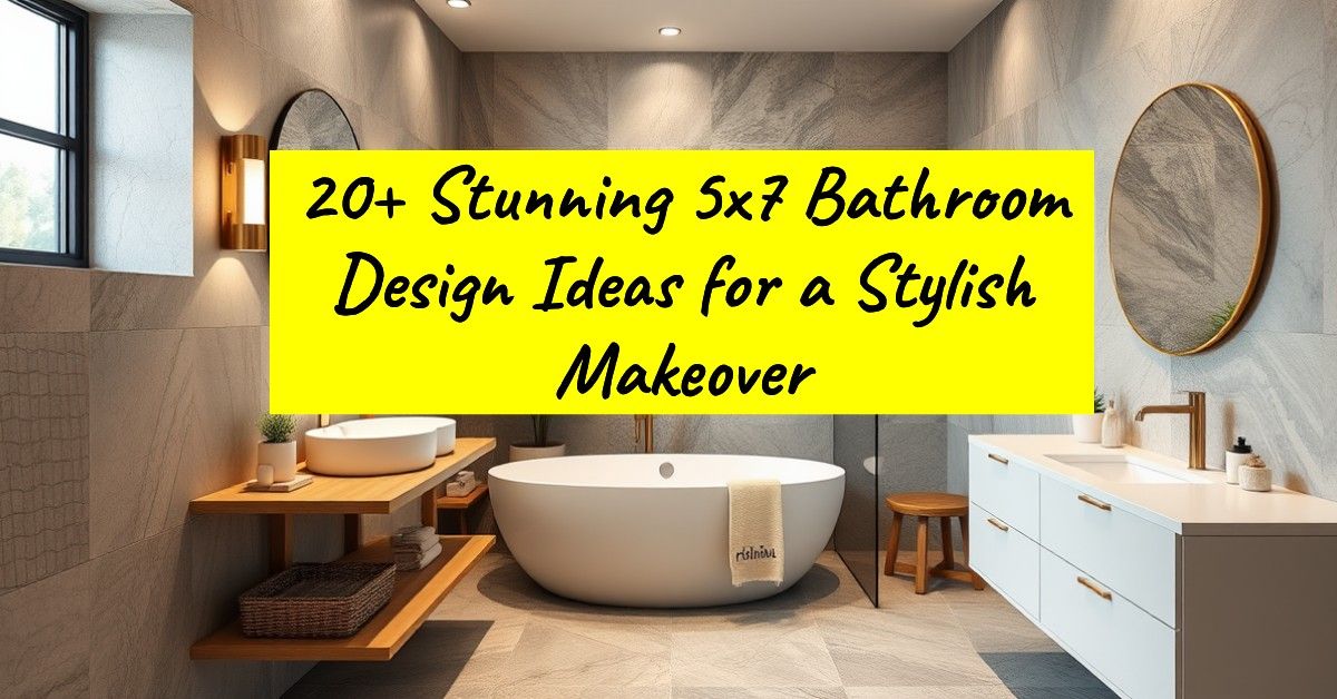 20+ Stunning 5x7 Bathroom Design Ideas for a Stylish Makeover