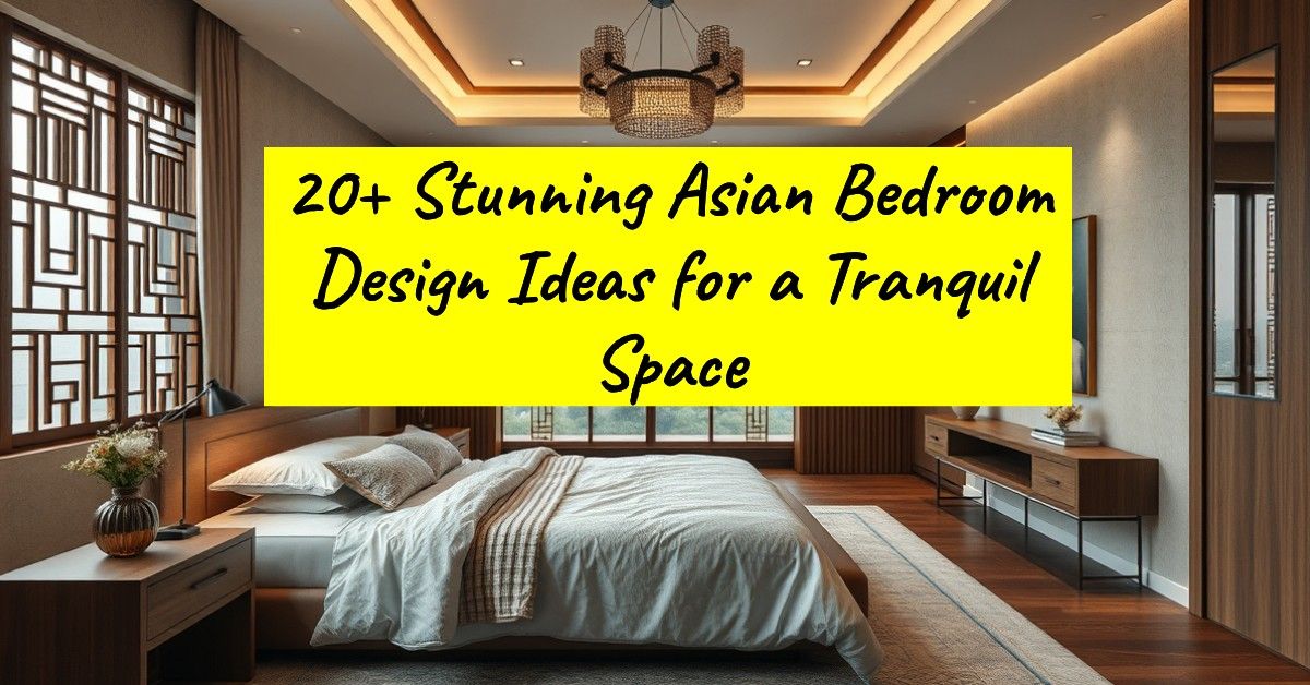 20+ Stunning Asian Bedroom Design Ideas for a Tranquil Space