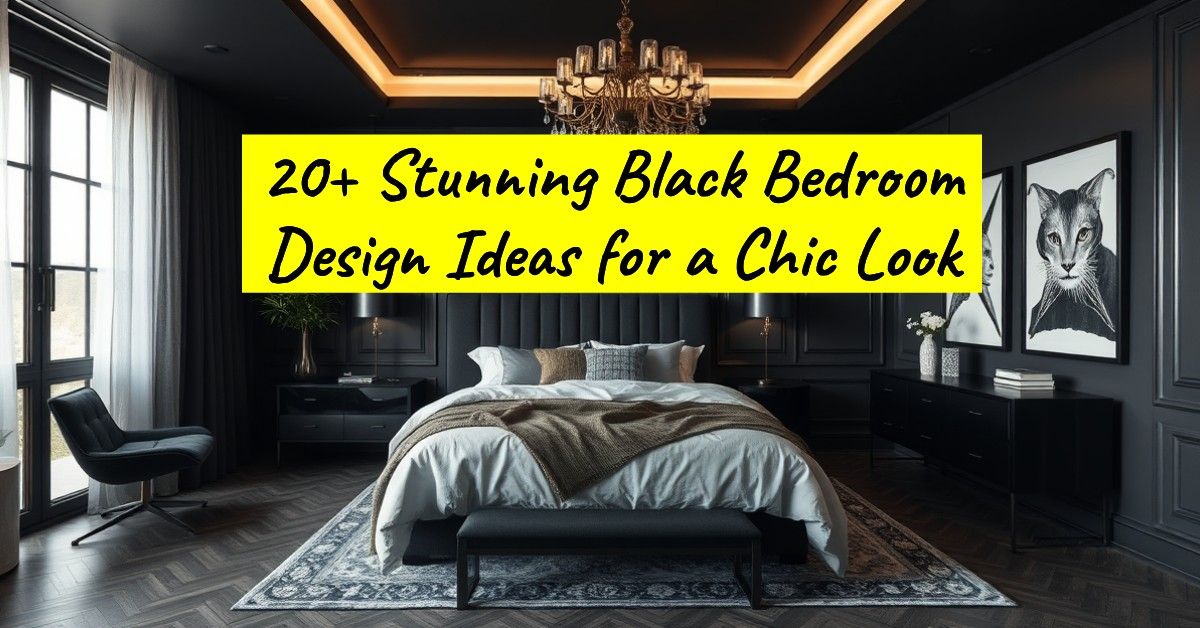 20+ Stunning Black Bedroom Design Ideas for a Chic Look