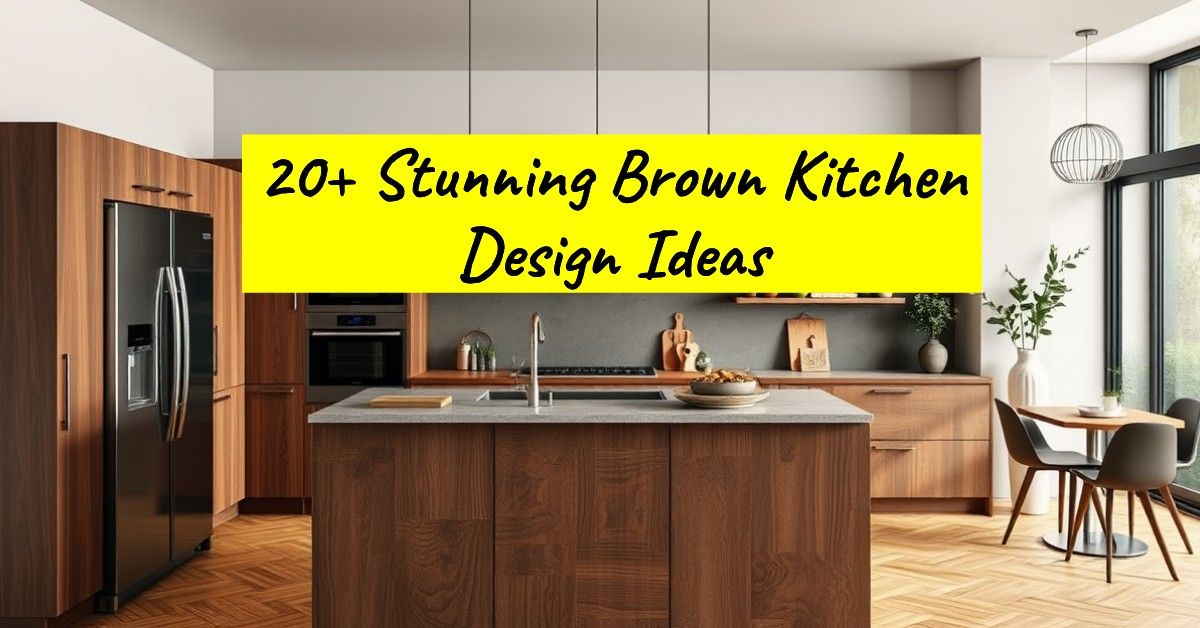 20+ Stunning Brown Kitchen Design Ideas