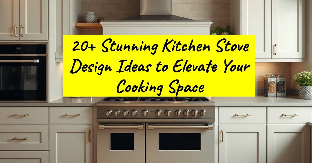 20+ Stunning Kitchen Stove Design Ideas to Elevate Your Cooking Space