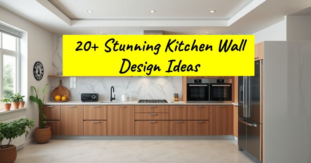 20+ Stunning Kitchen Wall Design Ideas