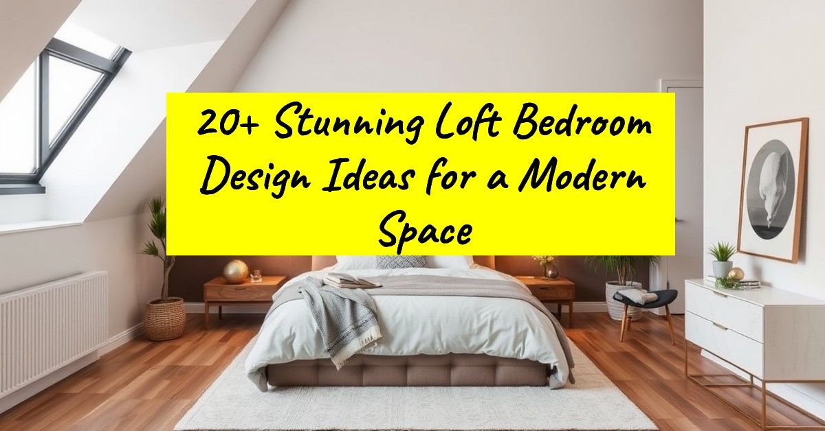 20+ Stunning Loft Bedroom Design Ideas for a Modern Space