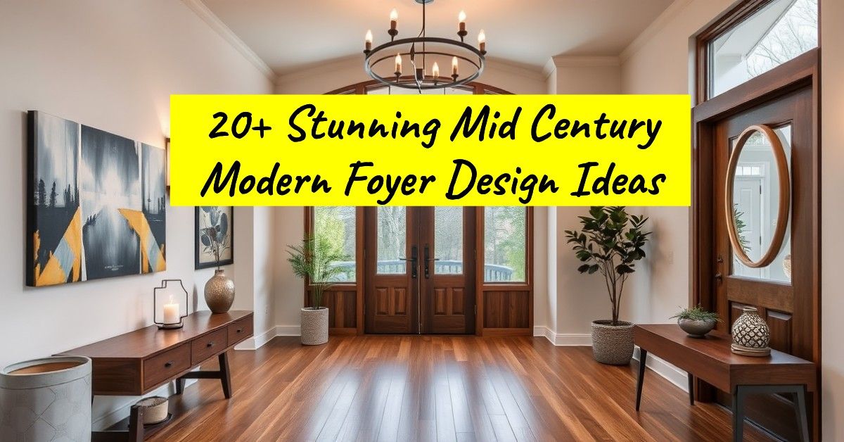 20+ Stunning Mid Century Modern Foyer Design Ideas