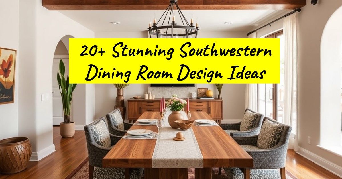 20+ Stunning Southwestern Dining Room Design Ideas