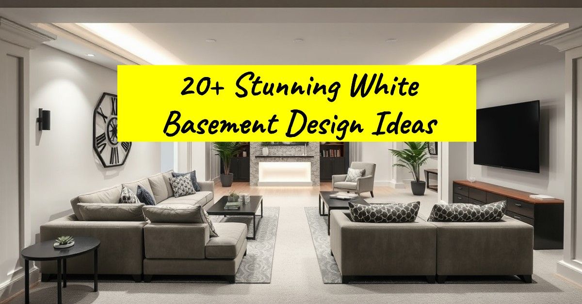 20+ Stunning White Basement Design Ideas