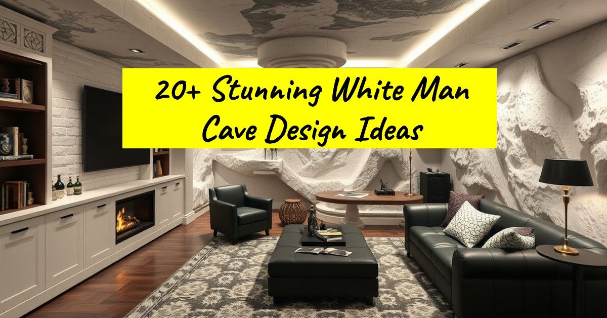 20+ Stunning White Man Cave Design Ideas